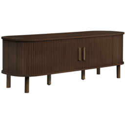 Birlea Axel Walnut 2 Door Fluted TV Unit - thumbnail 2