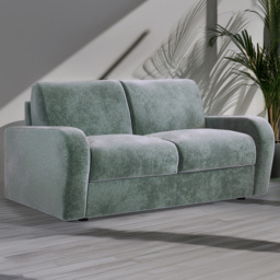 Jay-Be Deco 2 Seater Cosy Chenille Aqua Sofa Bed with e-Sprung Mattress
