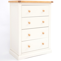 Cabinet Bits Castelli 4 Drawer Chest of Drawers with Wooden Knob - thumbnail 3