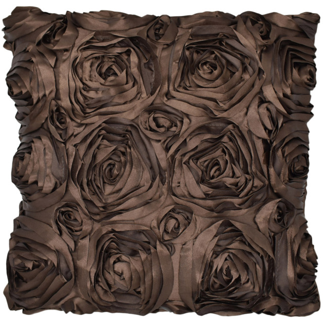 Intimates Shimmer Rose Chocolate Filled Cushion 43 x 43cm 2 Pack - image 1