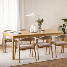 Florence Atlantic 8 Seater Dining Table Oak