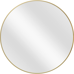 Metal Round Mirror Gold