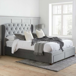 Hope Double Grey Bed Frame - thumbnail 1