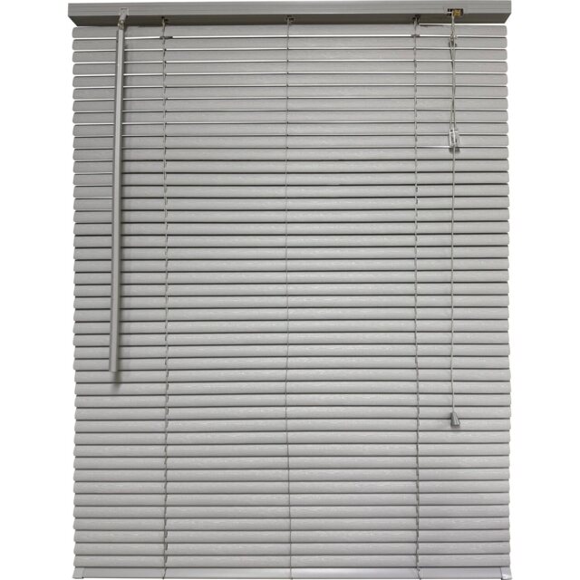 Silver Wood Effect PVC Roller Blind 45cm