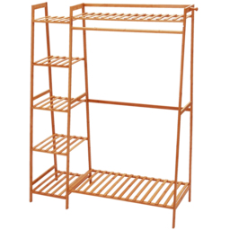 Living and Home Brown Bamboo Garment Rack - thumbnail 2