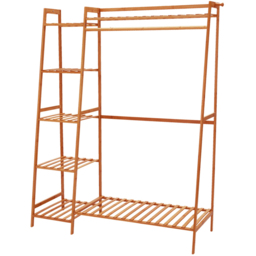 Living and Home Brown Bamboo Garment Rack - thumbnail 1