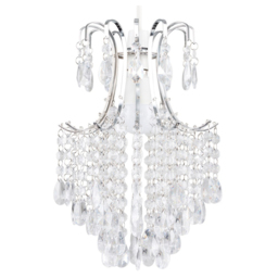 ValueLights Donah Chrome Jewel Droplet Pendant Shade