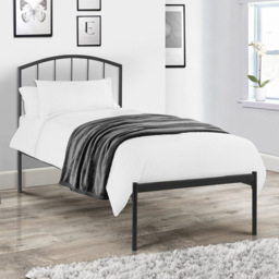 Julian Bowen Onyx Single Black Metal Bed Frame