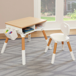Liberty House Toys Scandi Height Adjustable Kids Table and Chair Set