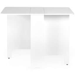 Julian Bowen Gatan 2 Seater White Small Gateleg Table Set - thumbnail 2