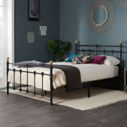Atlas Double Black Bed - thumbnail 1