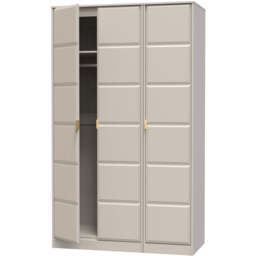 Crowndale Cube 3 Door Matt Kashmir Wardrobe Ready Assembled - thumbnail 4