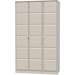 Crowndale Cube 3 Door Matt Kashmir Wardrobe Ready Assembled - thumbnail 2