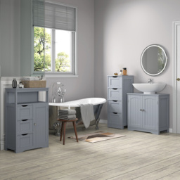 Colorado Grey 2 Door Undersink Bathroom Cabinet - thumbnail 4