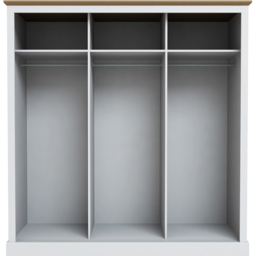 Devon 3 Door White Sliding Wardrobe - thumbnail 3