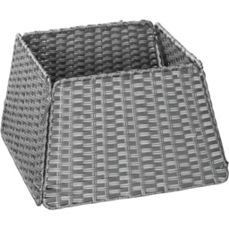 Samuel Alexander 47cm Grey Foldable Faux Rattan Christmas Tree Skirt