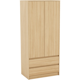 Vida Designs Denver Pine 2 Door 2 Drawer Wardrobe - thumbnail 2