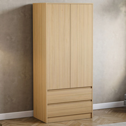Vida Designs Denver Pine 2 Door 2 Drawer Wardrobe - thumbnail 1