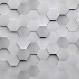 Origin Murals Metal Hexagons Grey Wall Mural - thumbnail 2
