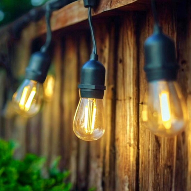 Lighting Legends Elite Warm White Connectable Festoon Outdoor String Light 10m - image 1