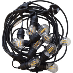 Lighting Legends Elite Warm White Connectable Festoon Outdoor String Light 10m - thumbnail 2