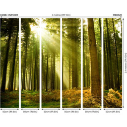Origin Murals Spruce Forest Green Wall Mural - thumbnail 3