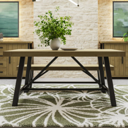 FWStyle Lowry Industrial Dining Table
