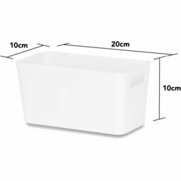 Wham Studio White Storage Basket 1.4L - thumbnail 2