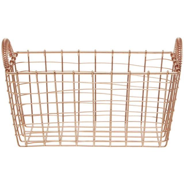 Premier Housewares Vertex Copper Finish Rectangular Basket - image 1