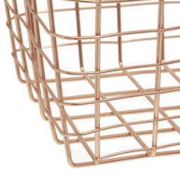 Premier Housewares Vertex Copper Finish Rectangular Basket - thumbnail 4