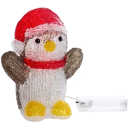 Marco Paul Pre-Lit Inlit Ice Decopuppa Penguin LED Christmas Decoration 33cm