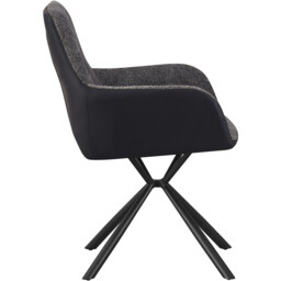 Henley Black Dining Chair Set of 2 - thumbnail 3