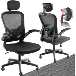 tectake Arges Black Adjustable Office Chair - thumbnail 2