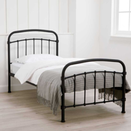 Halston 3.0 Single Black Metal Bed Frame - thumbnail 1