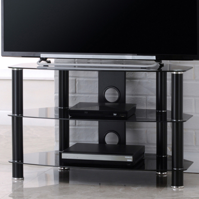TTAP Vantage 2 Shelf Black TV Stand 800mm - image 1
