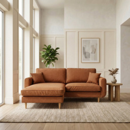 Oxford Reversible Chaise Sofa Brown - thumbnail 3
