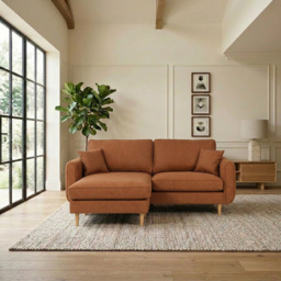 Oxford Reversible Chaise Sofa Brown - thumbnail 4
