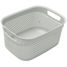 JVL Droplette 6.6L Ice Grey Storage Basket - thumbnail 4