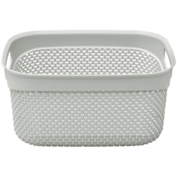 JVL Droplette 6.6L Ice Grey Storage Basket - thumbnail 3