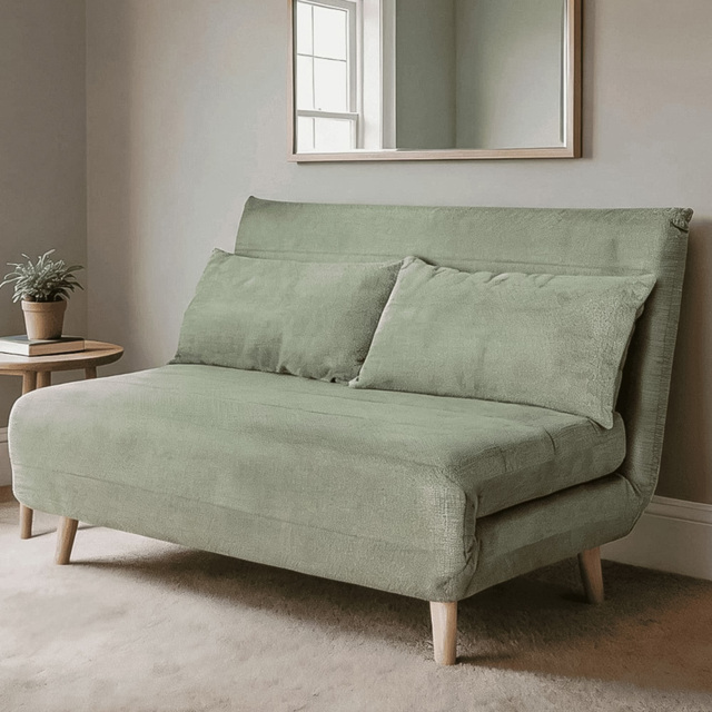 Home Source Lorena Double Green Sofa Bed - image 1
