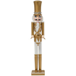 The Christmas Gift Co Bellini Gold Wooden Nutcracker
