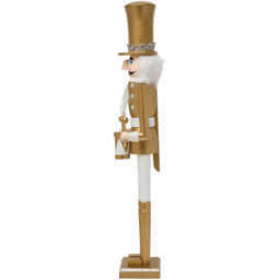The Christmas Gift Co Bellini Gold Wooden Nutcracker - thumbnail 4