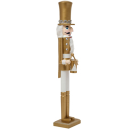 The Christmas Gift Co Bellini Gold Wooden Nutcracker - thumbnail 3