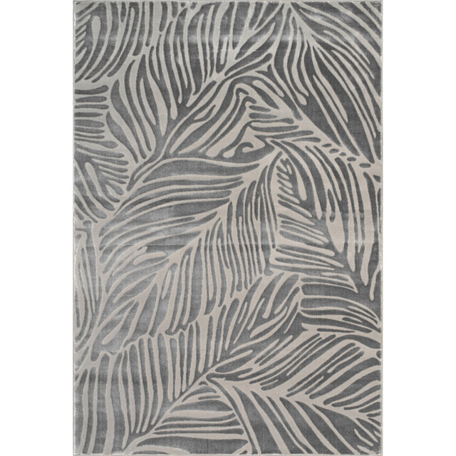 Sunset Leaf Rug Grey 160cm - image 1