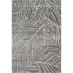Sunset Leaf Rug Grey 160cm - thumbnail 1