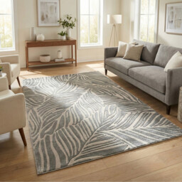 Sunset Leaf Rug Grey 160cm - thumbnail 2