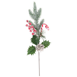 Single Candy Cane Lane Candy Cane Pick Christmas Decoration in Assorted styles - thumbnail 1