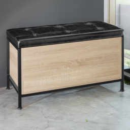 tectake Calico Light Wood Oak Sonoma Storage Bench