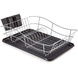 Tower Black Dish Rack with Tray - thumbnail 2
