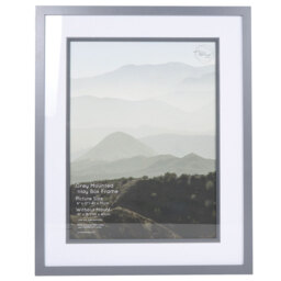 The Port. Co Grey Inlay Box Photo Frame Mounted 16 x 12 inch